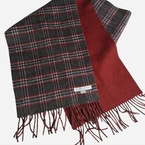 Johnstons Of Elgin Cashmere Contrast Scarf.New